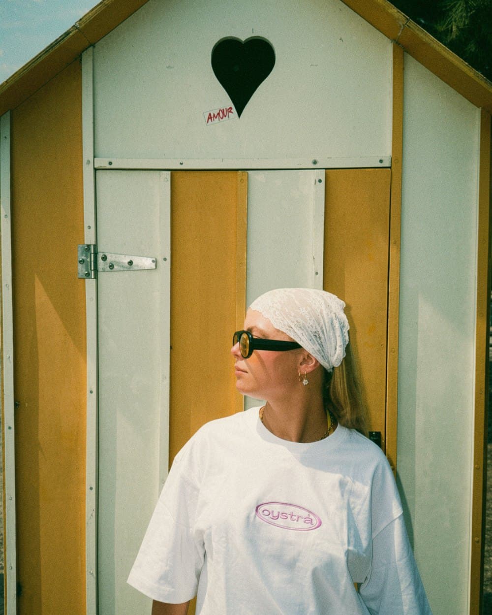 T-shirt oystrå — Rosé Pamplemousse