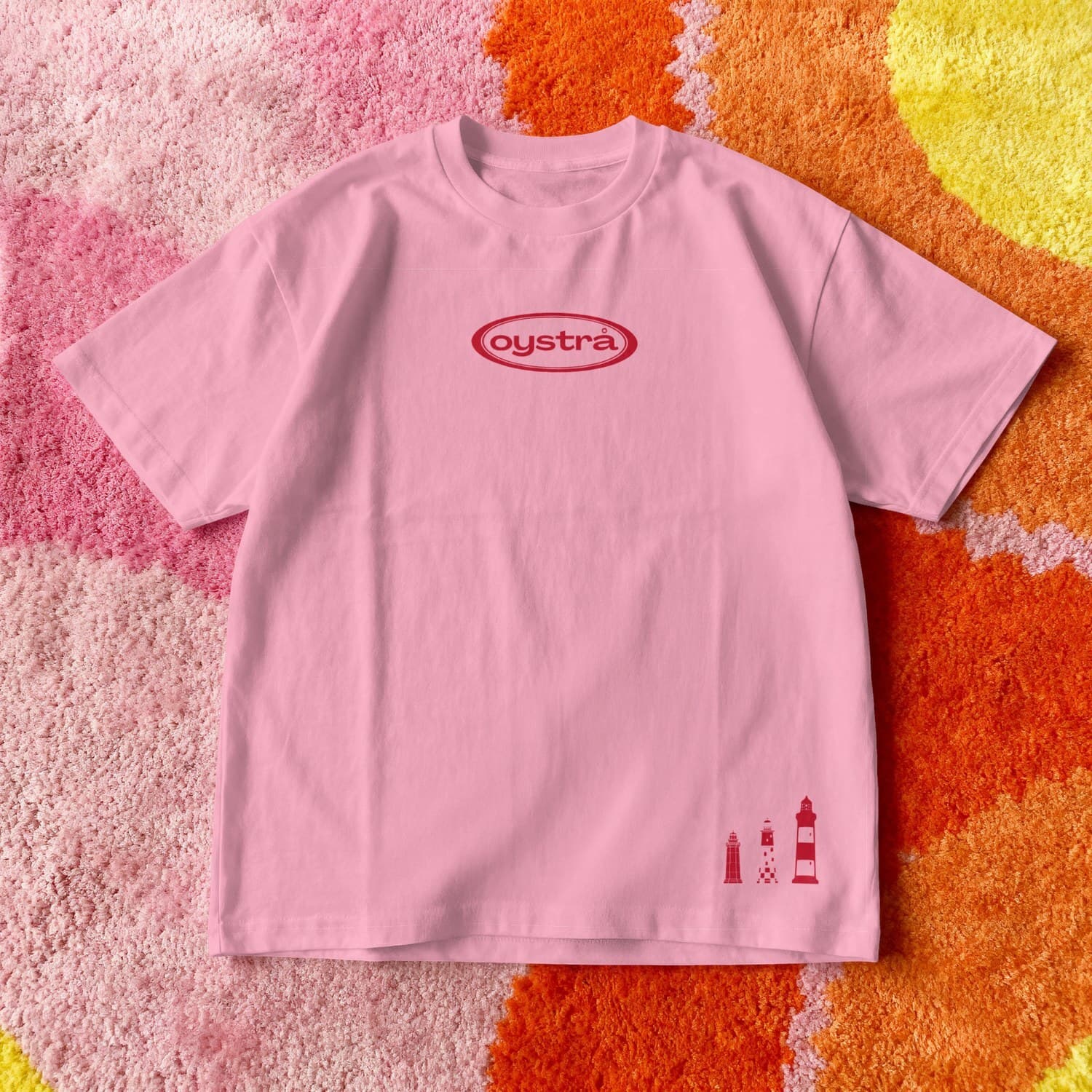 T-shirt oystrå — Fraise Framboise