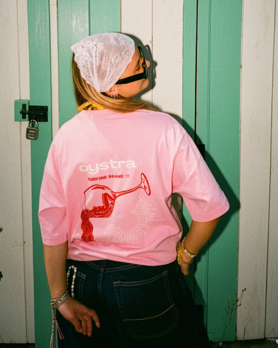 T-shirt oystrå — Fraise Framboise