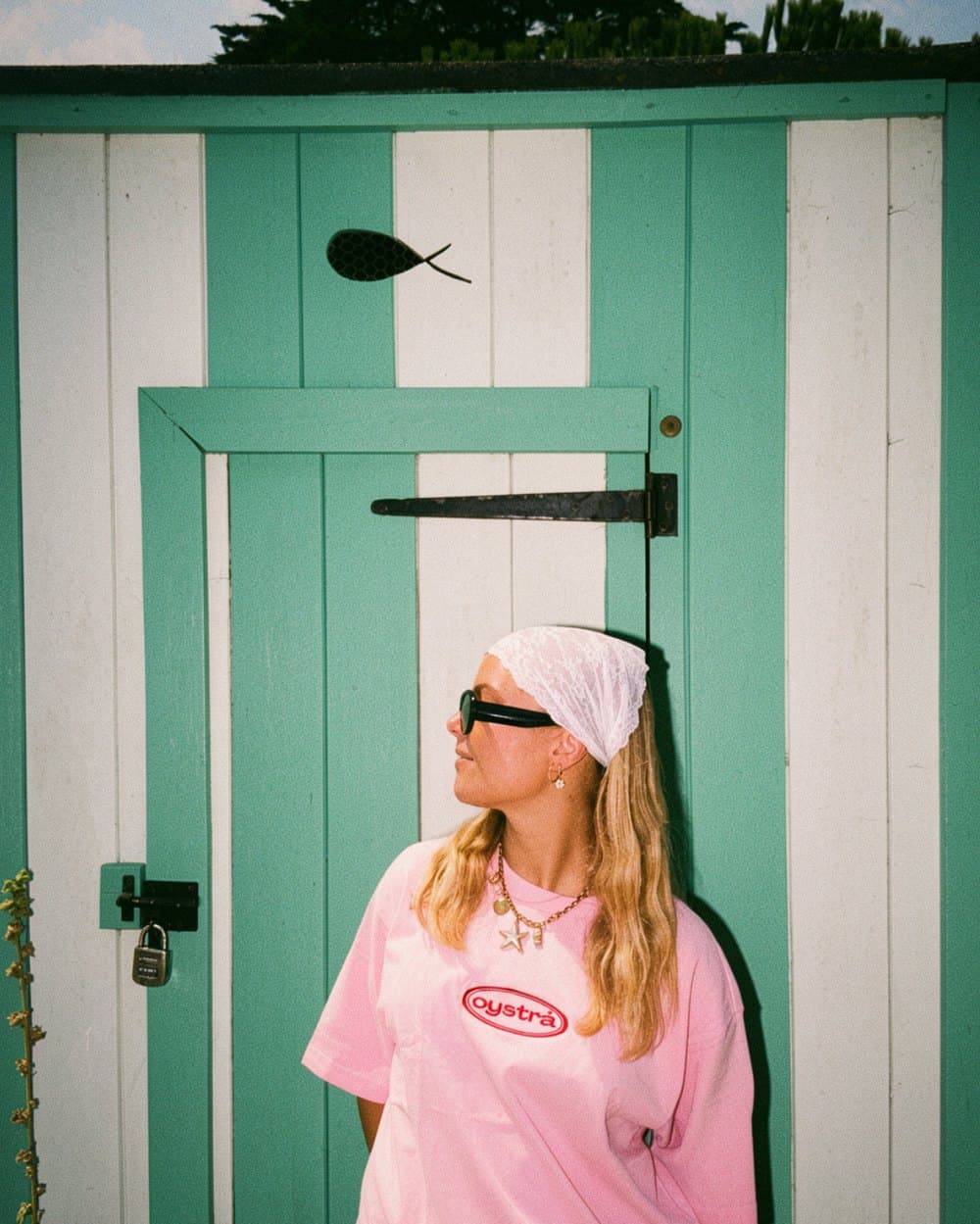T-shirt oystrå — Fraise Framboise